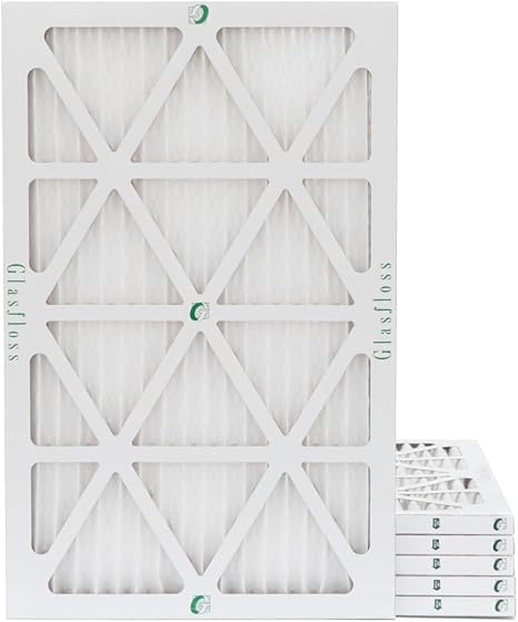 Glasfloss 16x25x1 MERV 10 (FPR 5-6) Pleated Air Filters By Glasfloss. Box of 6. Actual Size: 15-1/2 x 24-1/2 x 7/8